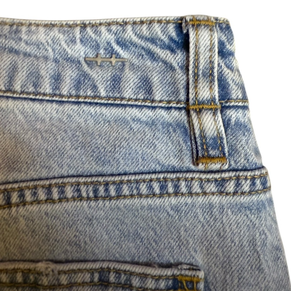 Habitual Released Hem Maxi Skirt in Atlantic, Size S Blue Front Slit Denim - Picture 5 of 7